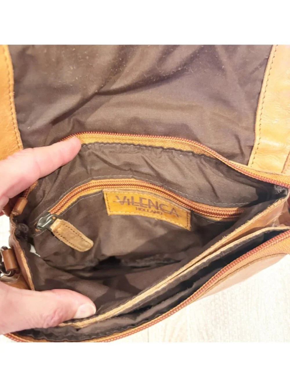 Villenca Holland Leather Crossbody Bag